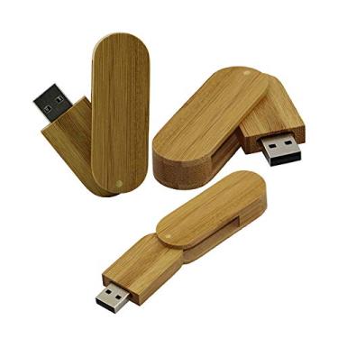 Imagem de Disco Flash USB 3.0 portátil de madeira de 32 GB Pen Drive PenDrive Memory Stick U Dick (carbonizado)