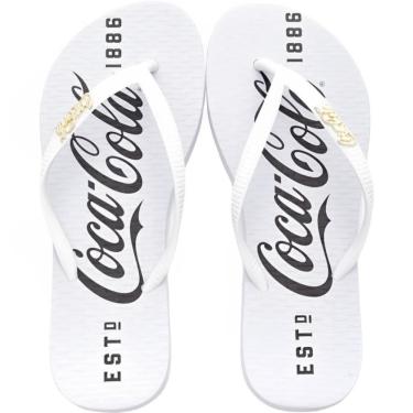 Imagem de Chinelo Dedo Feminino Casual Borracha Coca Cola CC3516