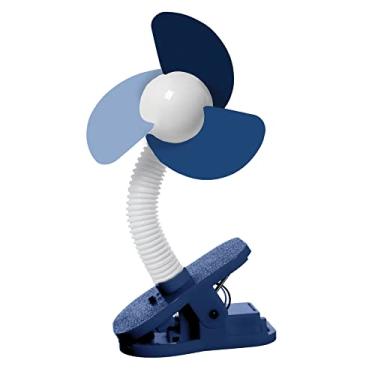 Imagem de Dreambaby Ventilador Deluxe EZY-Fit com aletas macias - perfeito para carrinhos de bebê, berços, cadeiras de rodas, praia, piscina - azul