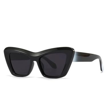 Imagem de Moda Olhos de Gato Óculos de Sol Femininos Geléia Gradiente Cor Óculos Armação Tendência Street Photo Sunnies UV400,1,Tamanho Único