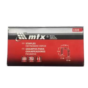 Imagem de Grampos Para Grampeador Pneumatico 8mm - MTX