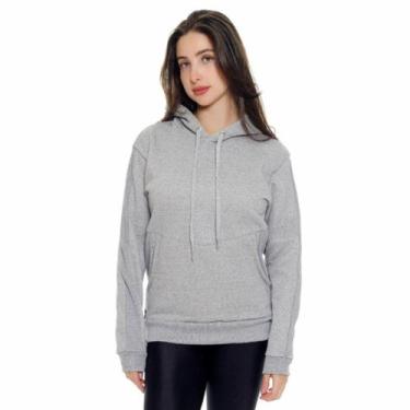 Imagem de Moletom Canguru Feminino United, Cinza, P