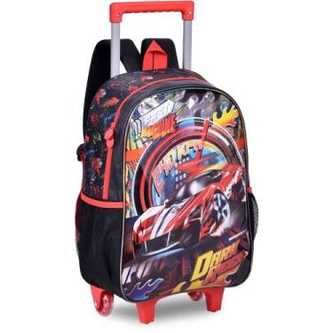 Imagem de Mochila Infantil com Rodinha FAST Machine G com Estojo e Lancheira  KI