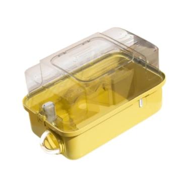 Imagem de Fenteer Gaiola de transporte para hamster de viagem, gaiola para hamster, viagem, respirável, portátil para esquilo, ouriço africano, planador de açúcar,