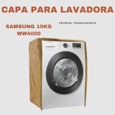 Imagem de Capa para lavadora samsung 10kg ww4000 transparente flex - Capas Flex,