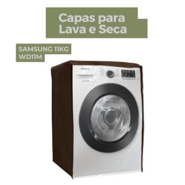 Imagem de Capa para lava e seca samsung 11kg wd11m transparente flex - Capas Fle