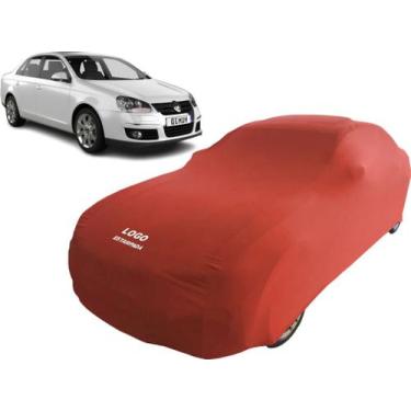 Imagem de Capa Tecido Automotiva Para Carro Volkswagen Jetta 2010 - Mz, Vermelha
