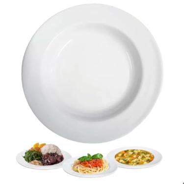 Imagem de Prato Fundo Redondo De Melamina Branco 24,8cm