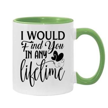 Imagem de SpreadPassion Caneca de café I Would Find You In Any Lifetime, presente para namorado e namorada, ideia de presente de dia dos namorados, presente para marido e esposa, ideia de presente de