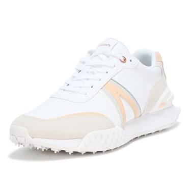 Imagem de Lacoste Tênis feminino L-Spin Deluxe, Branco/Rosa claro, 40