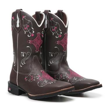 Imagem de Bota Feminina Texana Country Cano Longo Bico Quadrado - RB BOTAS , Mar