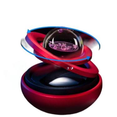 Imagem de Difusor Aromático Solar Rotativo Duplo - Formato de OVNI para Carro