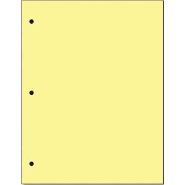 Imagem de Papel colorido para copiar e imprimir, 9 kg, perfurador de 3 furos, 500 folhas por resma. (Canário)