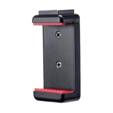 Imagem de Suporte de Celular Ulanzi ST-07 p/Tripé, Encaixe Rosca 1/4", Sapata Fria Reta, Ajustável e Antiderrapante