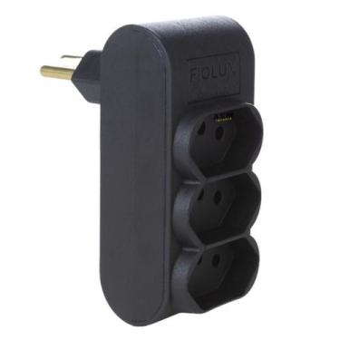 Imagem de Multiplicador de Tomadas 3 Saídas 2P+T 10A 250V~ Preto - 000107