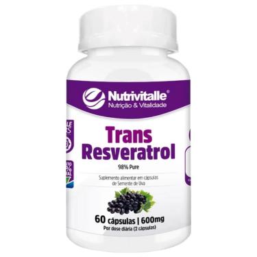 Imagem de Trans Resveratrol 600Mg 60 Capsulas Nutrivitalle