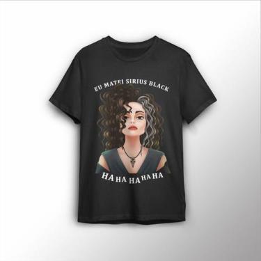 Imagem de Camisa Básica Unissex Estampada Eu Matei Sirius Black - Lobo Sete, Chu