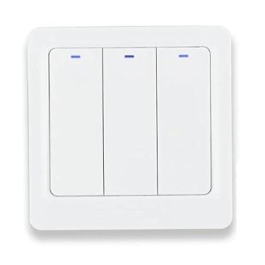Imagem de GaoLeAve Interruptor de luz inteligente ZigBee Tuya fio neutro opcional relé de travamento magnético aplicativo controle remoto funciona com Alexa-3G Neutral Live