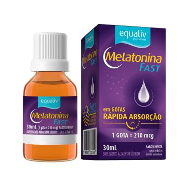 Imagem de Suplemento Alimentar Equaliv Melatonina Fast 210mcg 30ml Gotas