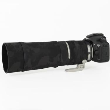 Imagem de CHASING BIRDS Casaco impermeável de camuflagem de lente para Sony FE 100-400 mm F4.5-5.6 GM OSS capa protetora de lente à prova de chuva versão IV (preto sombra, com TC 1,4X (SEL14TC))