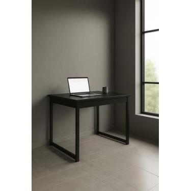 Imagem de Mesa de Computador Escritório Estilo Industrial Moderna Estrutura em A