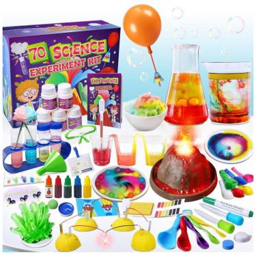 Imagem de Kit Científico para Crianças 70 Experimentos de Laboratório Brinquedos Educativos Unglinga