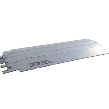 Imagem de Disston E0102827 9 x 3/4 x 0,035-polegadas Blu-Mol Bi-Metal Reciprocating Saw Blades, Metal Cutting, 14 dentes por polegada, 225 x 20 x 0,90 mm, vendido em tubos, 10 unidades/tubo
