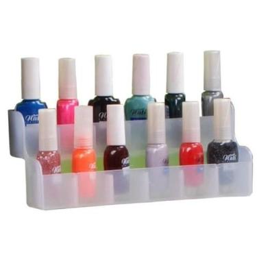 Imagem de Suporte De Esmalte Para Carrinho Auxiliar - Branco - Santa Clara