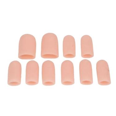 Imagem de CUOFYUNL 10pcs protetor de dedo do pé de silicone respirável para calosidades