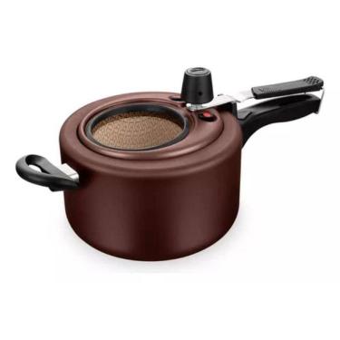 Imagem de Panela De Pressão Chocolate 3,0L Com Visor De Vidro Mta 6026