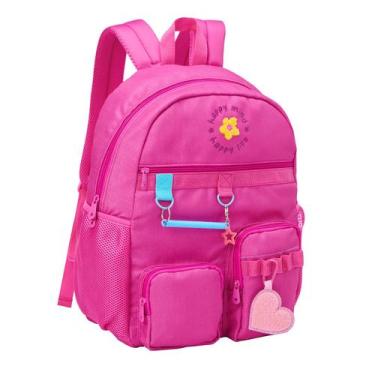 Imagem de Mochila De Costas Rebecca Bonbon Happy Life Clio Style 2026 -, Pink