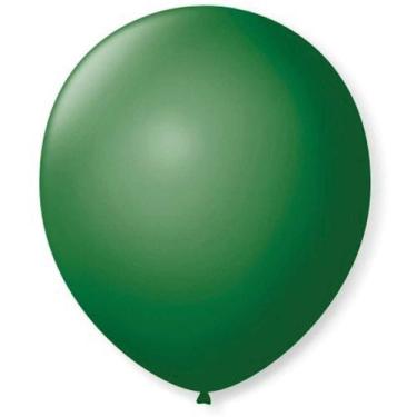 Imagem de Balão p/Decoração Redondo N.09 Verde Folha 50un - São Roque - SAO ROQU