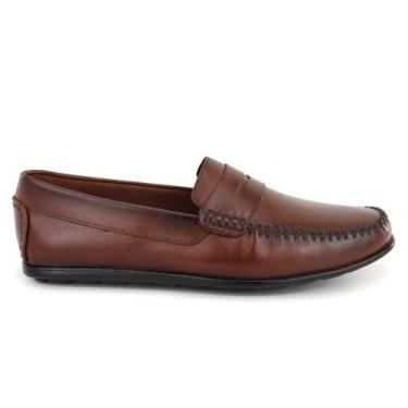 Imagem de Sapatilha Masculina Mocassim Confort Estilo - Shoesmaker, 40, Conhaque