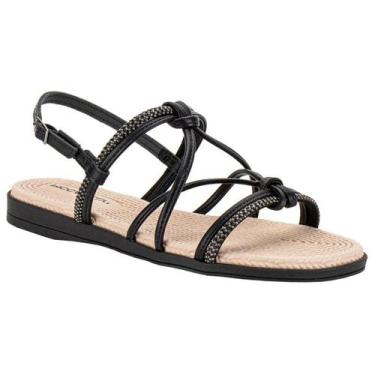 Imagem de Sandália rasteira piccadilly adla 513011, Preto, 38
