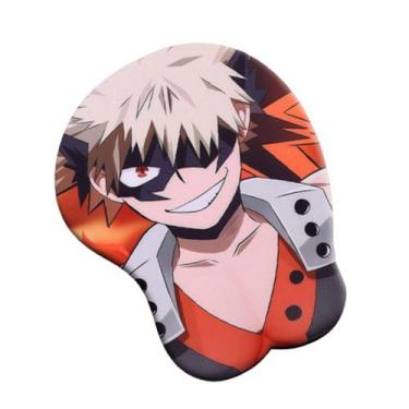 Imagem de Mouse Pad Anime My Heros Academias Bakugou Katsuki com apoio de pulso 
