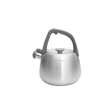 Imagem de Chaleira com Apito para Fogão e Indução 2,5L 61488250 em Aço Inox Cabo de Nylon Prata Tramontina