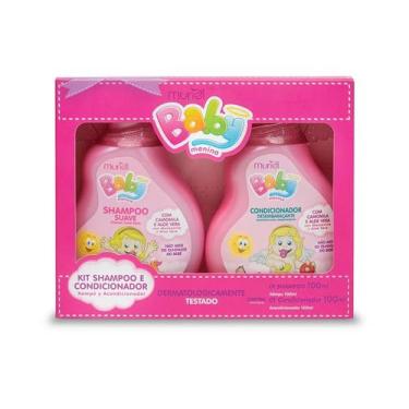 Imagem de SHAMPOO + CONDICIONADOR MURIEL BEBÊ CAMOMILA E ALOE VERA Rosa