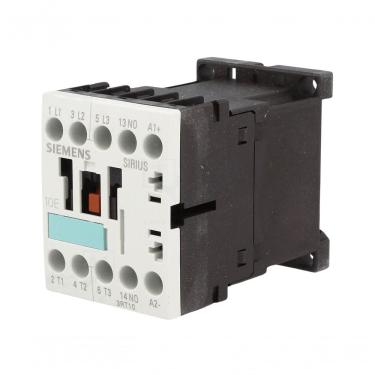 Imagem de Contator Siemens 3RT1016-1AU11 3 Fases 4KW 400V 9A 380VCA 60HZ 1NA Terminal de Parafuso Inox