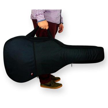 Imagem de Capa Bag Case Violão Folk Acolchoada Impermeável Semi Luxo