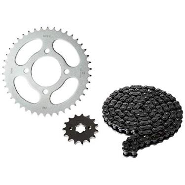 Imagem de Kit Gsr 150I (11 , 16) 42Z X 15Z Com Corrente 428H X 116L , Titanium (1045) , Riffel