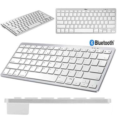 Imagem de Teclado Bluetooth para iPad Mini 4 Branco/Prata