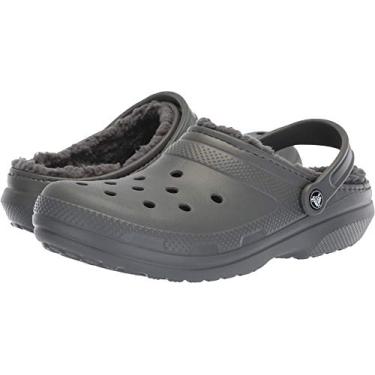 Imagem de CROCS Classic Lined Clog - Slate Grey/Smoke - M5W7 , 203591-0EX-M5W7, Unisex Adult , Black , M5W7