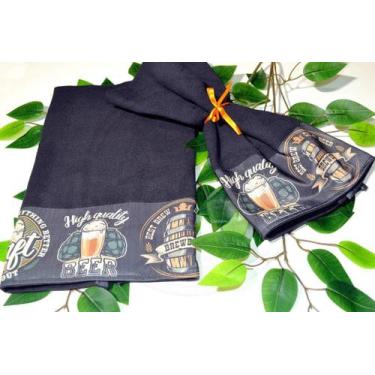 Imagem de Kit Pano de Pratos Masculino 2 pçs Black - Beer - Arte & Tear