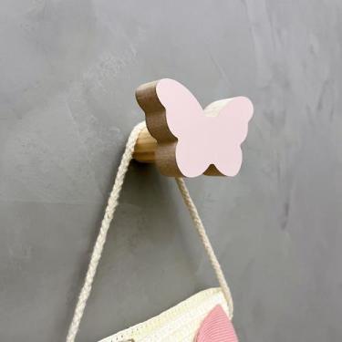 Imagem de 1 Gancho parede borboleta infantil decoração bebê 1Bobb15c - Hanger De