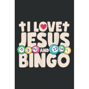 Imagem de I Love Jesus and Bingo Christian Cross Board Games Gift: My Prayer Map Journal 6" x 9", 120 Pages for Writing & Notes, for Girls and Women, Memo Diary Subject Notebooks Planner.