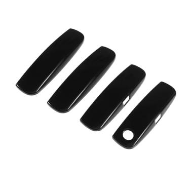 Imagem de TUCKBOLD Capa de acabamento de maçaneta externa externa preta brilhante dianteira traseira esquerda direita 4 peças para Dodge Charger 2011-2021 peças automotivas