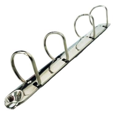 Imagem de 15 Garra Em D Para Fichário Circular 4 Argolas 45 Mm - P/ A4