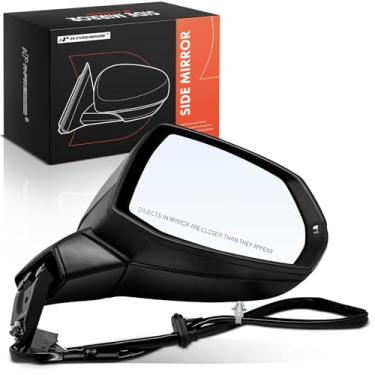 Imagem de A-Premium Espelho retrovisor elétrico do lado do passageiro - compatível com Audi Q5/SQ5 2018-2023 - Dobrável manual aquecido com indicador de seta branco espelho retrovisor externo