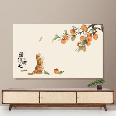 Imagem de Capa protetora de tela de TV interna, pano de cobertura de tela com tudo incluído, capa protetora de monitor de TV de computador para Smart TV LCD LED de 42-100 polegadas ||70-75 polegadas