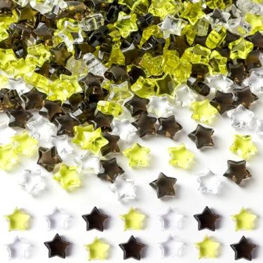 Imagem de BOARDFEB 240 peças de cristais translúcidos estrela acrílica graduação pedras preciosas classe de 2025 3D em forma de estrela para enchimento de vaso pedras de gelo, festa casamento artes artesanato